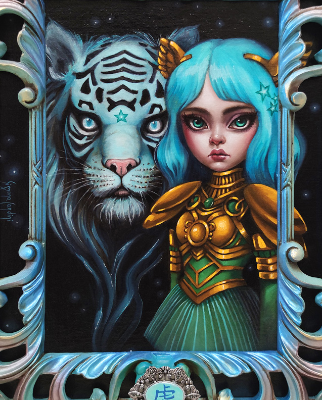 03Bound By Stardust Framed Tiger detail 1