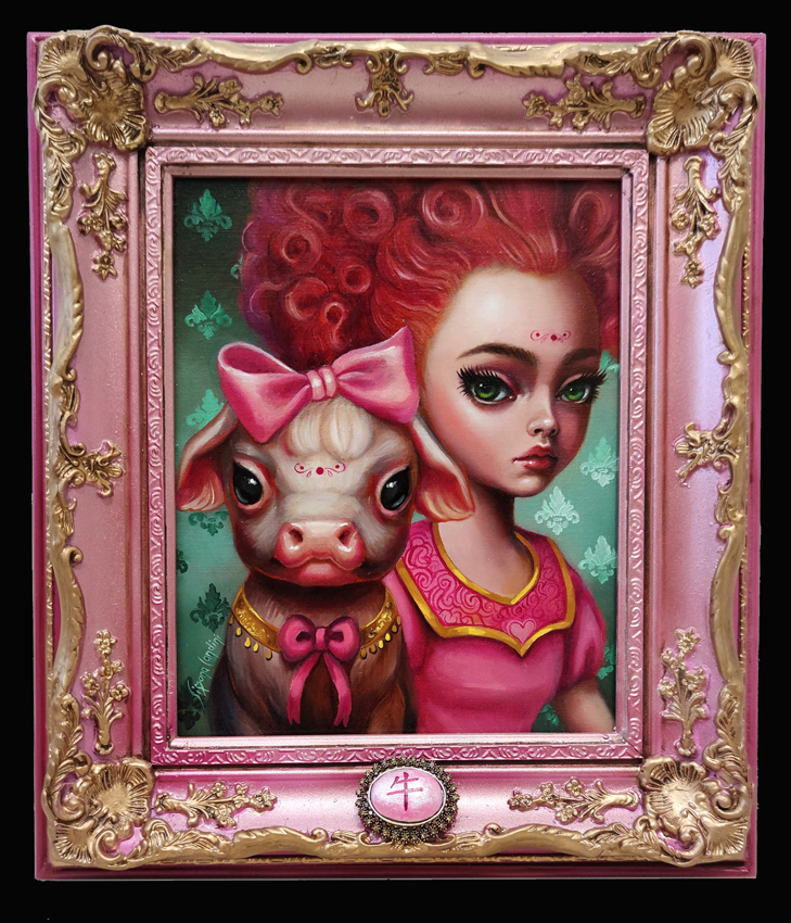 23Spirit Of Strenght And Love (Ox) framed