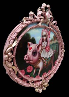 10Pink Dream framed Pig framed detail 2